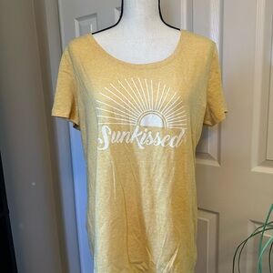 St. John's Bay Yellow Sunkissed Tee